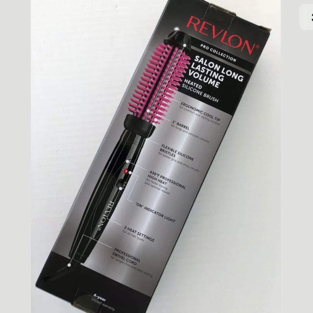 @@SOLD@@ REVLON 1" Heated Silicone Brush Curling - Picture 3 of 5